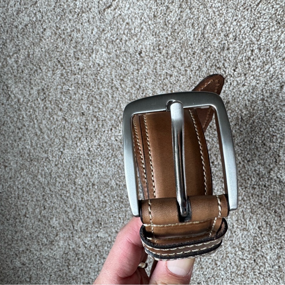 Allen Edmonds Natural Chromexcel Leather Men's Belt Size 32